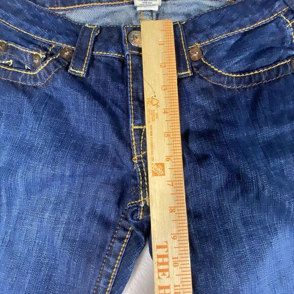 True Religion Jeans Women's Johnny Big T 29x25 Straight Denim Short Low Rise - Picture 3 of 11